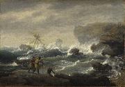 Thomas Birch Shipwreck oil